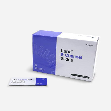 LUNA-FX7 8-channel slides - 500 slides/4,000 counts